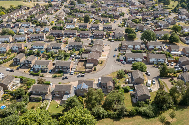 A stock image of houses